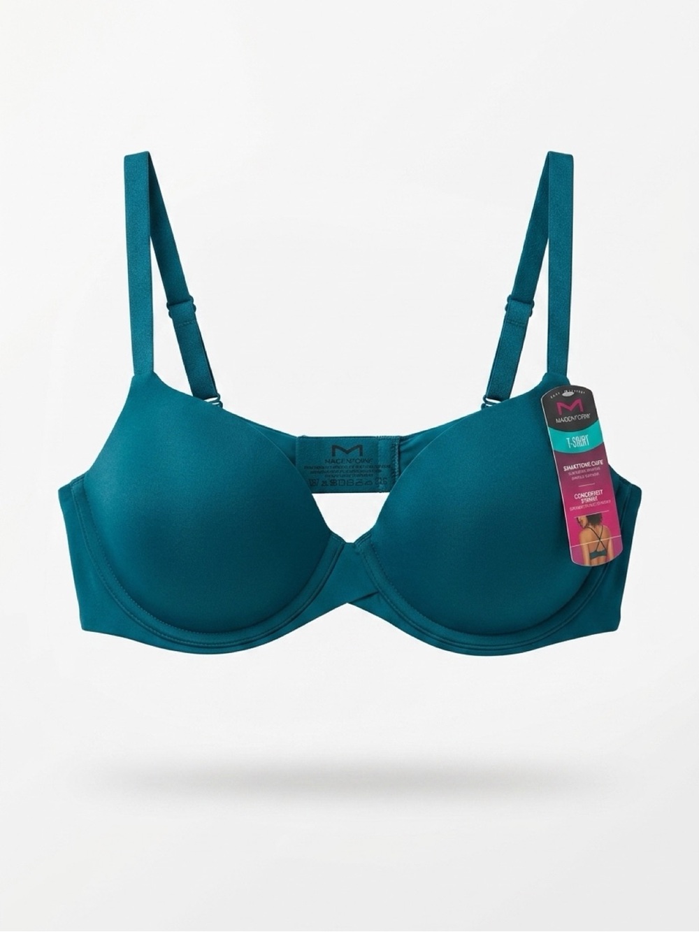 Maidenform One Fab Fit Demi T-Shirt Bra 36B Green Underwire NWT